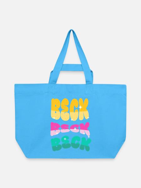 Beck - Recycelte Shopping Bag von Stanley/Stella - Aquablau