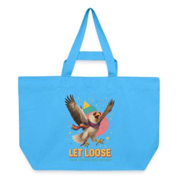Let Loose – L’aigle légendaire - Cabas recyclé Stanley/Stella - bleu aqua - Devant