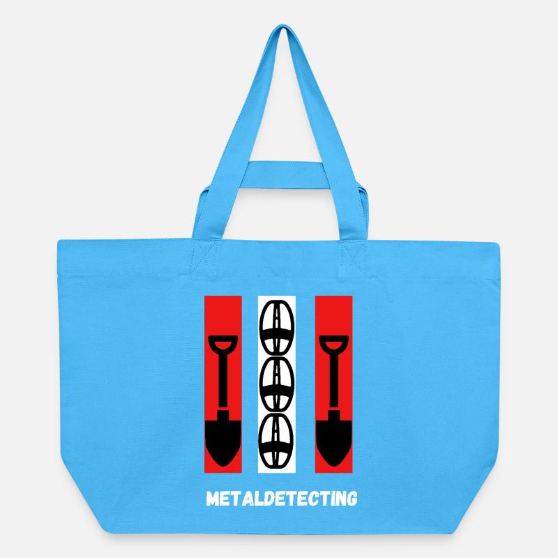 Metaldetecting - Recycelte Shopping Bag von Stanley/Stella - Aquablau