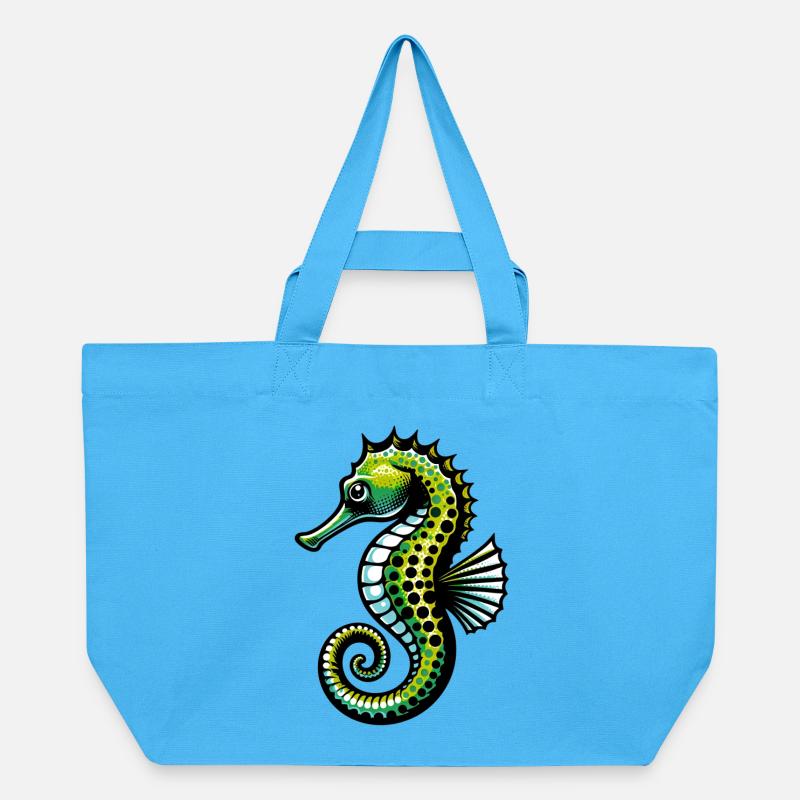 Hippocampe - Cabas recyclé Stanley/Stella - bleu aqua