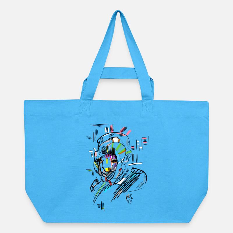 Indien - Cabas recyclé Stanley/Stella - bleu aqua