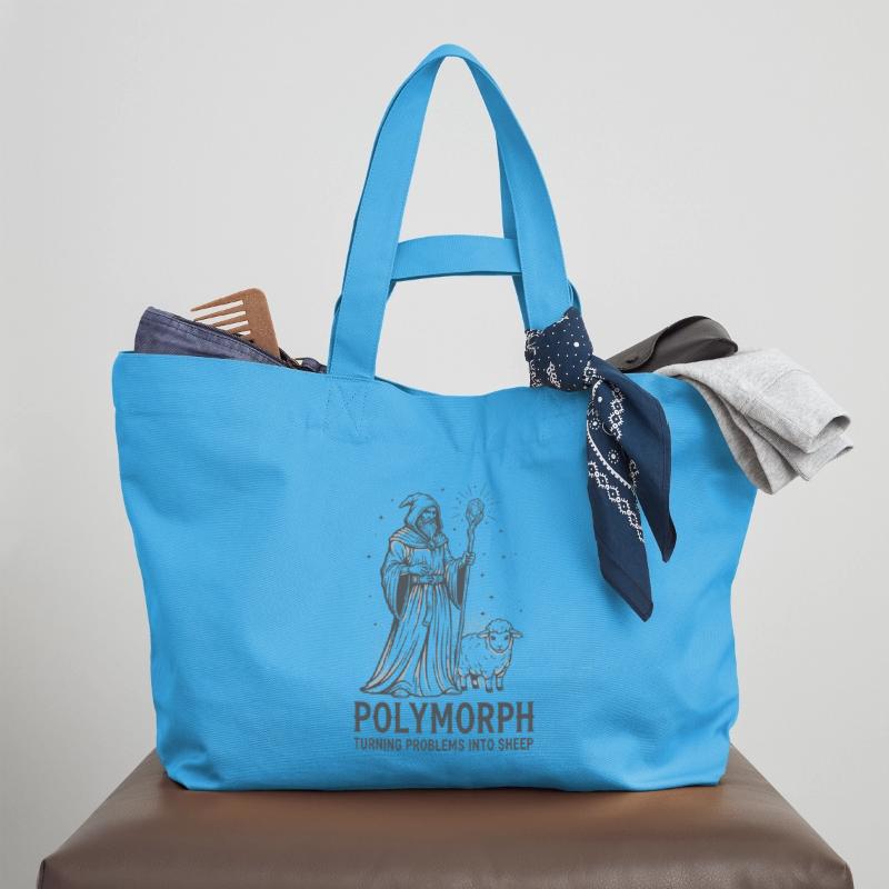 Polymorph Wizard – Turning Problems into Sheep Recycelte Shopping Bag von Stanley/Stella
