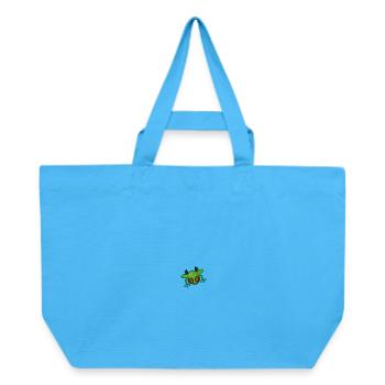 Frosch - Recycelte Shopping Bag von Stanley/Stella - Aquablau - Vorne