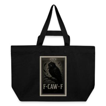 Schwarzer Rabe - F-CAW-F - Recycelte Shopping Bag von Stanley/Stella - Schwarz - Vorne