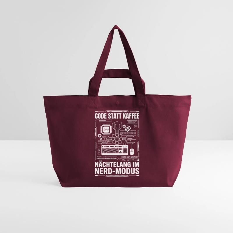 Code statt Kaffee Nerd-Modus Recycelte Shopping Bag von Stanley/Stella