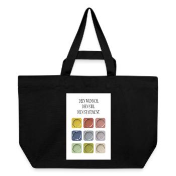 Your desire Your style Your statement - Recycled Shopping Bag Stanley/Stella - black - Front