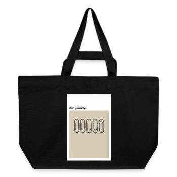 Chaos – German Style Paper Clips Beige - Recycled Shopping Bag Stanley/Stella - black - Front