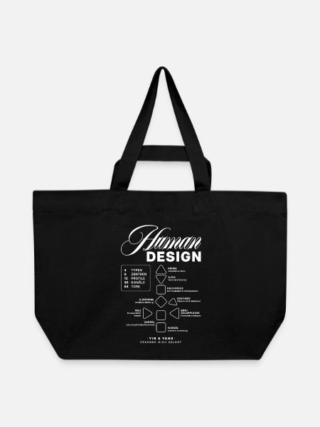 Human Design Blueprint - Recycelte Shopping Bag von Stanley/Stella - Schwarz