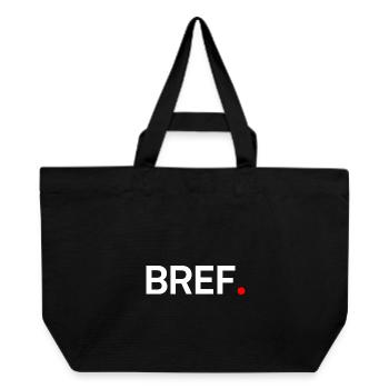 In short, modern minimal humor - Recycled Shopping Bag Stanley/Stella - black - Front