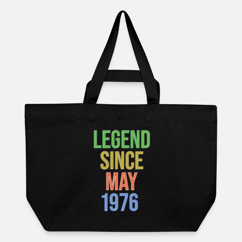 Legende seit Mai1976 - Recycelte Shopping Bag von Stanley/Stella - Schwarz