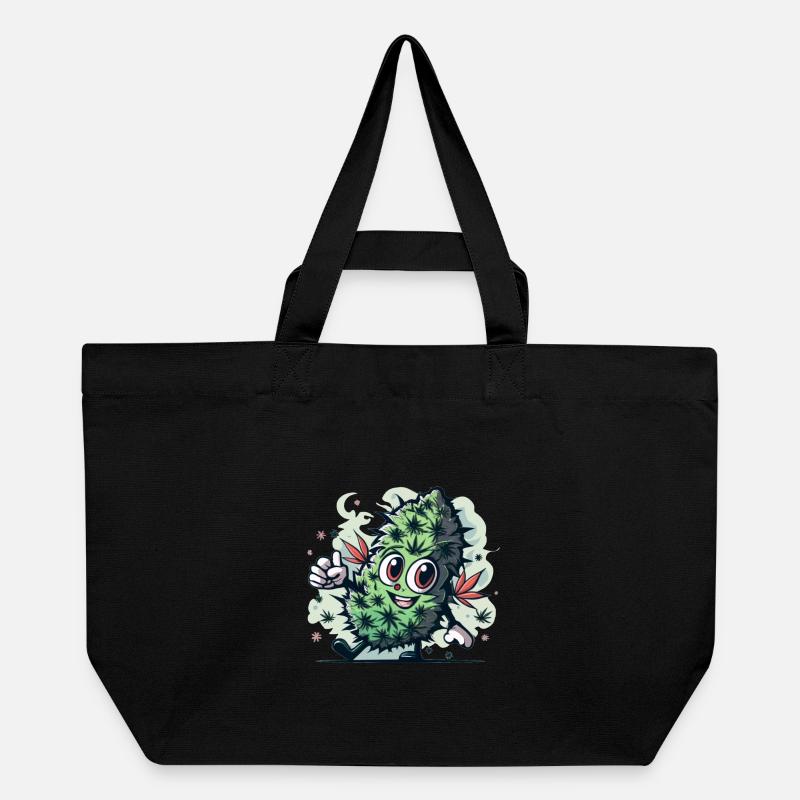 Feuille heureuse - Cabas recyclé Stanley/Stella - noir