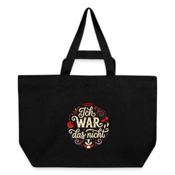 It wasn't me – playful typography - Recycled Shopping Bag Stanley/Stella - black - Front