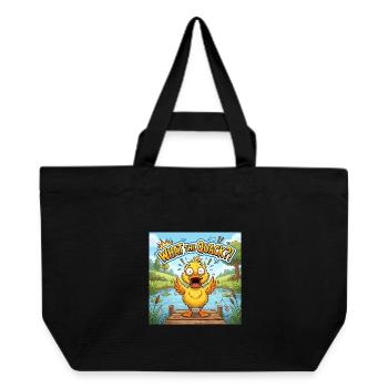 What the Quack!? - Recycelte Shopping Bag von Stanley/Stella - Schwarz - Vorne