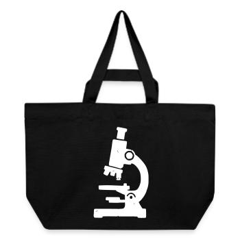Microscope Stamp Texture - Recycled Shopping Bag Stanley/Stella - black - Front