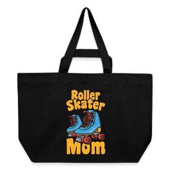 Maman patin à roulettes - Cabas recyclé Stanley/Stella - noir - Devant