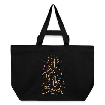 Lets Go To The Beach Shirt - Recycled Shopping Bag Stanley/Stella - black - Front