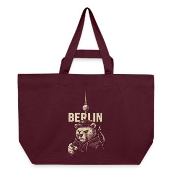 Capital Rebel - Recycled Shopping Bag Stanley/Stella - burgundy - Front