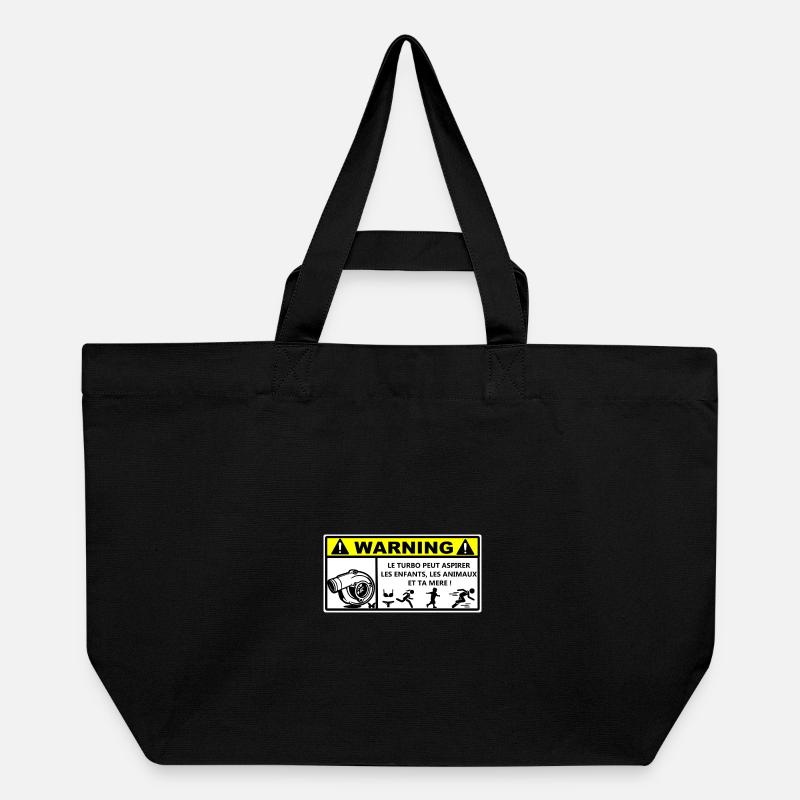 Warning - Cabas recyclé Stanley/Stella - noir