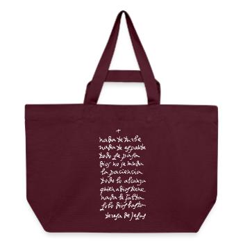 Solo Dios basta (oscura) - Recycelte Shopping Bag von Stanley/Stella - Burgunderrot - Vorne