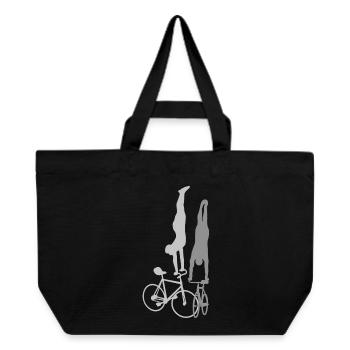 Artistic cycling, artistic cycling, indoor cycling - Recycled Shopping Bag Stanley/Stella - black - Front