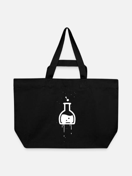 Zaubertrank Flasche Tropfen - Recycelte Shopping Bag von Stanley/Stella - Schwarz