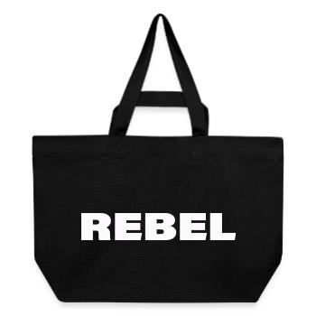 Rebel - Recycled Shopping Bag Stanley/Stella - black - Front
