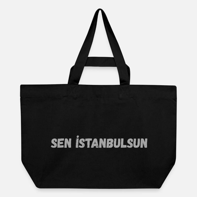 Istanbul - Recycelte Shopping Bag von Stanley/Stella - Schwarz