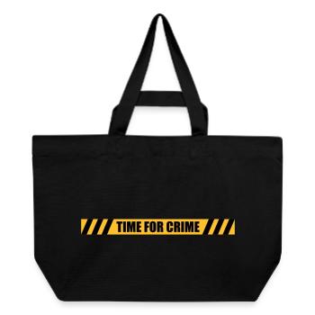 Time for Crime - Recycelte Shopping Bag von Stanley/Stella - Schwarz - Vorne