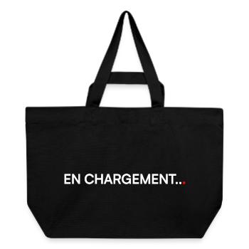 Loading, humor, tired, geeky - Recycled Shopping Bag Stanley/Stella - black - Front