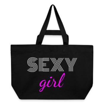 Sexy Mädchen - Recycelte Shopping Bag von Stanley/Stella - Schwarz - Vorne