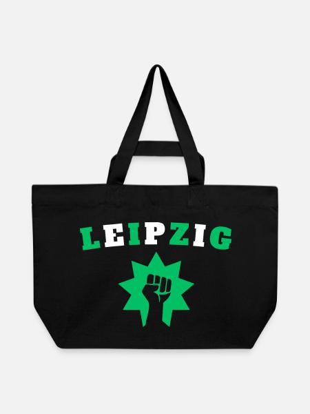Leipzig - Recycelte Shopping Bag von Stanley/Stella - Schwarz