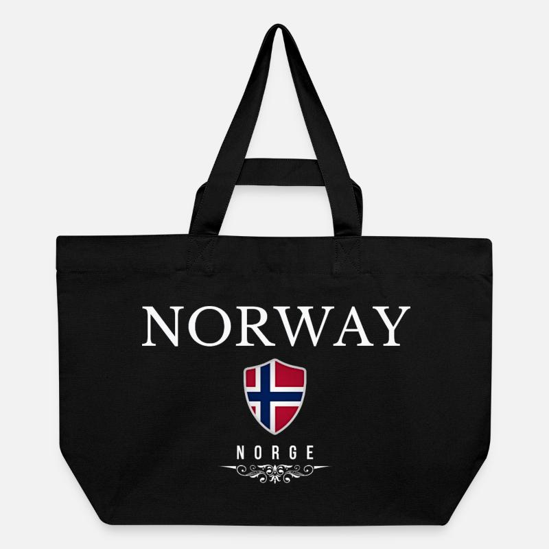 Patriote norvégien, design minimaliste et élégant - Cabas recyclé Stanley/Stella - noir
