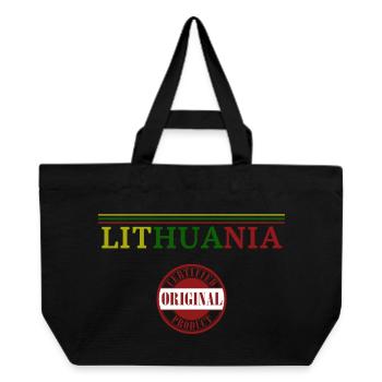 Lithuanian pride, I love Lithuania - Recycled Shopping Bag Stanley/Stella - black - Front