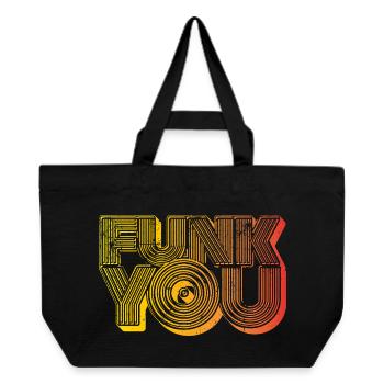 Funk You - Cabas recyclé Stanley/Stella - noir - Devant