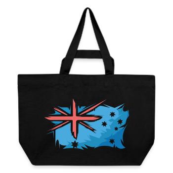 Illustration du drapeau de l’Australie Logo du signe d’art - Cabas recyclé Stanley/Stella - noir - Devant