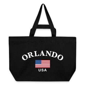 Orlando, USA - Recycled Shopping Bag Stanley/Stella - black - Front