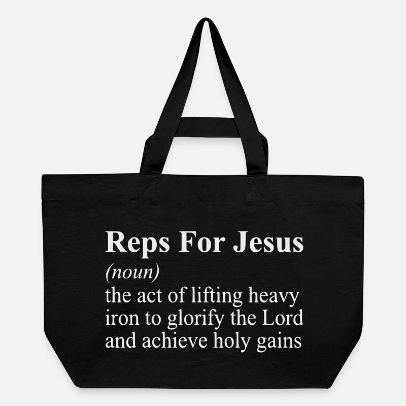 Représentants pour Jesus Men Religious - Cabas recyclé Stanley/Stella - noir