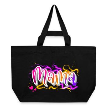 Mom - Recycled Shopping Bag Stanley/Stella - black - Front