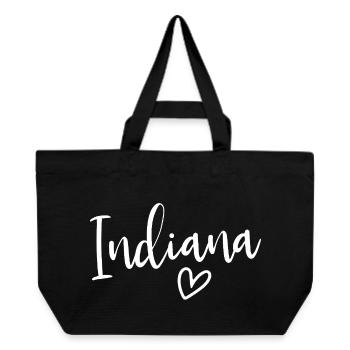 Indiana Heart Women's Love Indiana - Recycled Shopping Bag Stanley/Stella - black - Front