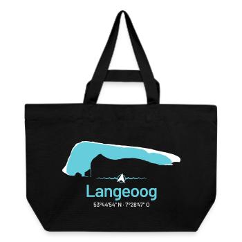 Langeoog | Design Map - Recycled Shopping Bag Stanley/Stella - black - Front