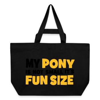 Pony - Recycelte Shopping Bag von Stanley/Stella - Schwarz - Vorne