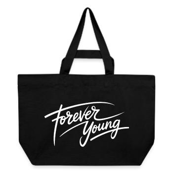 forever young - Recycled Shopping Bag Stanley/Stella - black - Front