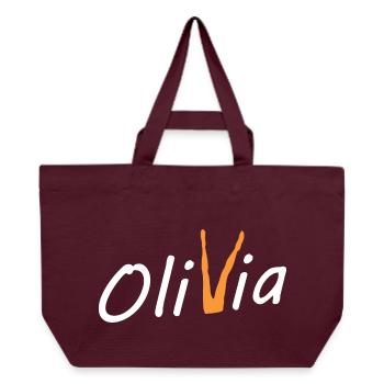 Olivia Bein - Recycelte Shopping Bag von Stanley/Stella - Burgunderrot - Vorne
