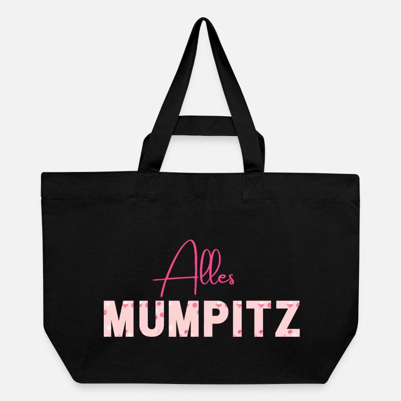 Alles Mumpitz - Wortschätze - vergessene Wörter - Recycelte Shopping Bag von Stanley/Stella - Schwarz