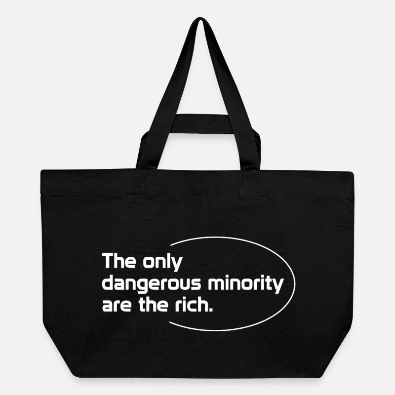 La seule minorité étrange est celle des riches - Cabas recyclé Stanley/Stella - noir