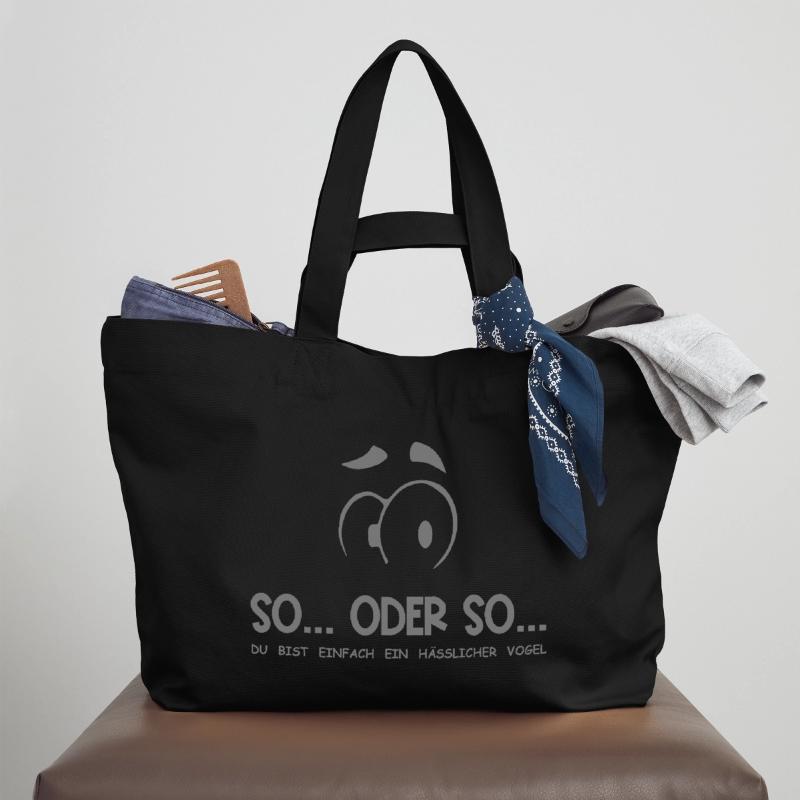 So...Oder So: Hässlicher Vogel - Grau Recycelte Shopping Bag von Stanley/Stella
