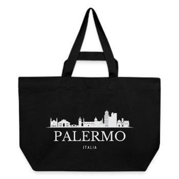 Palermo Skyline, Palermo Italy - Recycled Shopping Bag Stanley/Stella - black - Front