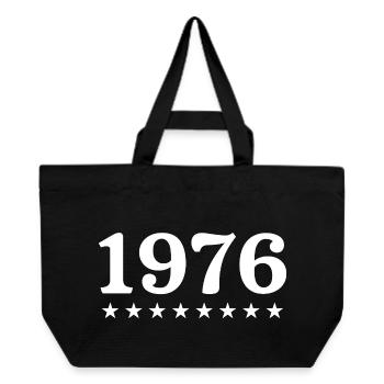 1976 Limited Edition 1976 Retro 1976 - Recycled Shopping Bag Stanley/Stella - black - Front