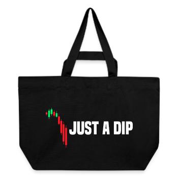 Just a dip stock market stock market trader - Recycled Shopping Bag Stanley/Stella - black - Front