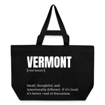 Vermont Wordmark Style Shirt - Recycled Shopping Bag Stanley/Stella - black - Front